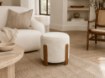 Kontrasto Пуф Seul 37x37x38 см Fut, цвет экрю/дуб Dw, Meb000691 - Home Club, изображение 10