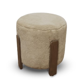 Kontrasto Пуф Seul 37x37x38 см Fut, колір «таупе»/горіх, Dw, Meb000690 - Home Club
