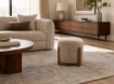 Kontrasto Пуф Seul 37x37x38 см Fut, цвет «таупе»/орех, Dw, Meb000690 - Home Club, изображение 8