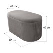 Kontrasto Пуф Bristol Duo 80x40x40 см, цвет Vel taupe, Dw, Meb000712 - Home Club, изображение 4