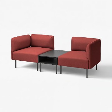 ИКЕА 2-местный диван с боковым столиком LILLEHEM, 795.360.70 - Home Club