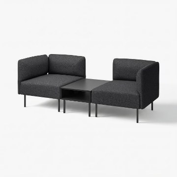 ИКЕА 2-местный диван с боковым столиком LILLEHEM, 295.360.58 - Home Club