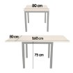 Kontrasto Sj218Jd Стол «Алекс» 80–160 × 80 × 75 см, дуб, 6.04 95157 - Home Club, изображение 4
