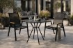 Kontrasto Стол Como Pro, чёрный, диаметр 60 x 70 см, для двух человек, Meb000085 - Home Club, изображение 4