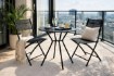Kontrasto Стол Como Pro, чёрный, диаметр 60 x 70 см, для двух человек, Meb000085 - Home Club, изображение 5