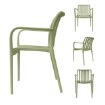 Kontrasto Kp104-Kd — стул из полипропилена, зелёный, Dw, Meb000050 - Home Club, изображение 3