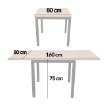 Kontrasto Sj218D Стол «Алекс» 80–160 × 80 × 75 см, дуб Dw, 6.04 95140 - Home Club, изображение 4