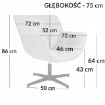 Kontrasto Fo108 Кресло Nexo с серым спинком, Dw, 5.01 94624 - Home Club, изображение 6