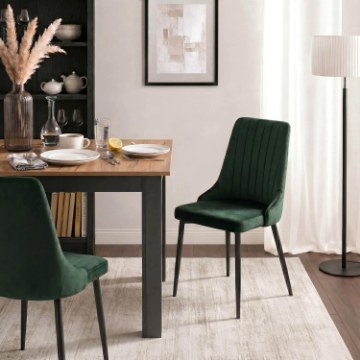 Mebel Elite Стул Bari зелёного цвета из велюра, ME.BARI/Z/V/K - Home Club
