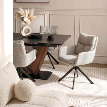 Mebel Elite Вращающееся кресло Paul, бежевого цвета, ME.PAUL/BZ/CZ/T/K - Home Club