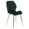 Mebel Elite Комплект: стол Bali 100 см (белый мрамор/золотой) и 4 стула Lucky (зеленые с золотыми ножками), ME.BALI/BM/ZL/S:1|ME.LUCKY/Z/ZL/V/K:4 - Home Club, изображение 8