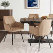 Mebel Elite Стул Bresso, бежевый, велюровый, ME.BRESSO/BZ/CZ/V/K - Home Club, изображение 2