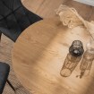 Mebel Elite Комплект: стол Lauren 90 см (цвет «Золотой дуб»/«Черный») и 4 стула Robin (черного цвета), ME.LAUREN/D/CZ/S90:1|ME.ROBIN/CZ/V/K:4 - Home Club, изображение 3
