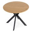 Mebel Elite Комплект: стол Lauren 90 см (цвет «Золотой дуб»/«Черный») и 4 стула Robin (черного цвета), ME.LAUREN/D/CZ/S90:1|ME.ROBIN/CZ/V/K:4 - Home Club, изображение 5