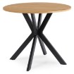 Mebel Elite Комплект: стол Lauren 90 см (цвет «Золотой дуб»/«Черный») и 4 стула Robin (черного цвета), ME.LAUREN/D/CZ/S90:1|ME.ROBIN/CZ/V/K:4 - Home Club, изображение 6