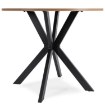 Mebel Elite Комплект: стол Lauren 90 см (цвет «Золотой дуб»/«Черный») и 4 стула Robin (черного цвета), ME.LAUREN/D/CZ/S90:1|ME.ROBIN/CZ/V/K:4 - Home Club, изображение 7
