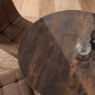 Mebel Elite Комплект: стол Lauren 90 см (дуб рустик/чёрный) и 4 стула Peru (коричневые), ME.LAUREN/RU/CZ/S90:1|ME.PERU/BR/V/K:4 - Home Club, изображение 4