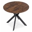 Mebel Elite Комплект: стол Lauren 90 см (дуб рустик/чёрный) и 4 стула Peru (коричневые), ME.LAUREN/RU/CZ/S90:1|ME.PERU/BR/V/K:4 - Home Club, изображение 6