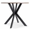 Mebel Elite Комплект: стол Lauren 90 см (дуб рустик/чёрный) и 4 стула Peru (коричневые), ME.LAUREN/RU/CZ/S90:1|ME.PERU/BR/V/K:4 - Home Club, изображение 7