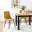 Mebel Elite Стілець Peru, гірчичного кольору, з велюру, ME.PERU/CU/V/K - Home Club, зображення 2