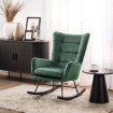 Mebel Elite Крісло-гойдалка Jackson, зелене, велюрове, ME.JACKSON/Z/V/FW - Home Club, зображення 2