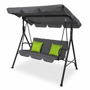 Kontrasto Садова гойдалка Caspi Pro на 3 особи, сіра, Dw, Meb000109 - Home Club