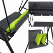 Kontrasto Садовая качель Caspi Pro на 3 человека, серая, двуместная, Meb000109 - Home Club, изображение 4
