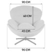 Kontrasto Fo106 Кресло Milo 3D Latte Dw, 5.01 94648 - Home Club, изображение 2