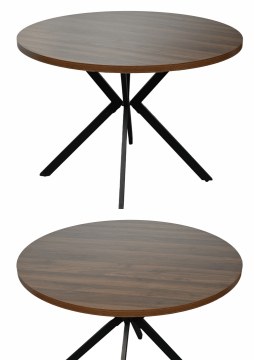 Kontrasto Sj217-O Стіл Erik, діаметр 100x76 см, горіх Dw, 6.04 95256 - Home Club