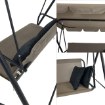 Kontrasto Садовая качель Caspi Pro на 3 человека, бежевая, двухместная, Meb000108 - Home Club, изображение 4