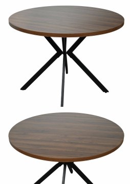 Kontrasto Sj216-O Стіл Erik, діаметр 90 × 76 см, горіх Dw, 6.04 95232 - Home Club