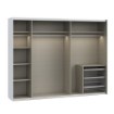 Forte Розсувна шафа 270 см Sophistispace, біла, SSQS12411-120 - Home Club, зображення 3