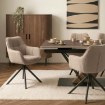 Mebel Elite Обертове крісло Peony, бежеве, з тканини букле, ME.PEONY/BZ/T/K - Home Club, зображення 2