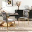 Mebel Elite Стул Dan, серый, плетеный, велюровый, ME.DAN/P/ZL/V/K - Home Club, изображение 2