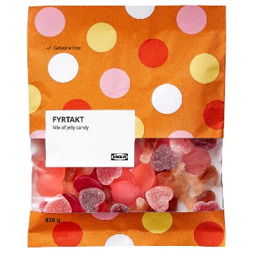 ИКЕА Ассорти из жевательных конфет FYRTAKT, 105.881.89 - Home Club