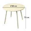 Kontrasto Стол Domo кремового цвета, диаметр 80x72 см, двусторонний, Meb000089 - Home Club, изображение 8