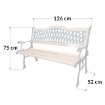 Kontrasto Lo1000-3 Садовая скамейка 126x52x75 см Dw, Meb000121 - Home Club, изображение 9