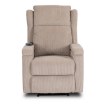 Mebel Elite Раскладное кресло с функцией массажа Sebastian, бежевое, из вельвета, ME.SEBASTIAN/BZ/SZTR/FW - Home Club, изображение 4