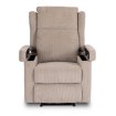Mebel Elite Раскладное кресло с функцией массажа Sebastian, бежевое, из вельвета, ME.SEBASTIAN/BZ/SZTR/FW - Home Club, изображение 5
