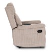 Mebel Elite Раскладное кресло с функцией массажа Sebastian, бежевое, из вельвета, ME.SEBASTIAN/BZ/SZTR/FW - Home Club, изображение 6