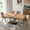 Mebel Elite Стол Rex, раскладной, 160–220 см, Мдф, дуб/чёрный, ME.REX/D/S160-220 - Home Club, изображение 3