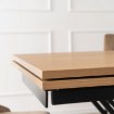 Mebel Elite Стол Rex, раскладной, 160–220 см, Мдф, дуб/чёрный, ME.REX/D/S160-220 - Home Club, изображение 5