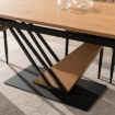 Mebel Elite Стол Rex, раскладной, 160–220 см, Мдф, дуб/чёрный, ME.REX/D/S160-220 - Home Club, изображение 6