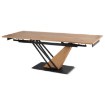 Mebel Elite Стол Rex, раскладной, 160–220 см, Мдф, дуб/чёрный, ME.REX/D/S160-220 - Home Club, изображение 7
