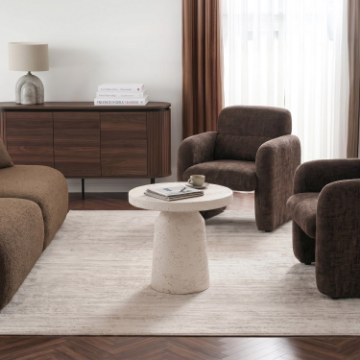 Mebel Elite Столик Dess 38 см, кремовый/бежевый, современный, ME.DESS/KR-BZ/MGO/L - Home Club