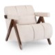 Mebel Elite Крісло Renato, бежеве/горіх, ME.RENATO/BZ/O/T/FW - Home Club