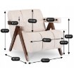 Mebel Elite Кресло Renato, бежевый/орех, ME.RENATO/BZ/O/T/FW - Home Club, изображение 10