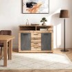 Mebel Elite Комод Blago Midi B 119,5 см, цвет «Сырой дуб/Графит», W.LUNA/MIDIB/OSL/MA/KOM2D4S - Home Club, изображение 2
