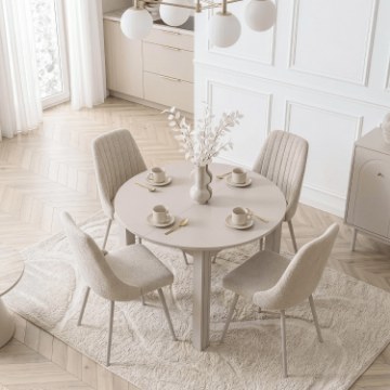 Mebel Elite Стол Harry, раскладной, 102–142 см, цвет «Кашмир», W.HARRY/KASZ/S - Home Club