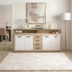 Mebel Elite Комод Blago 190 см, дуб «Сонома»/белый, W.LUNA/DS/B/KOM4D4S - Home Club, изображение 2